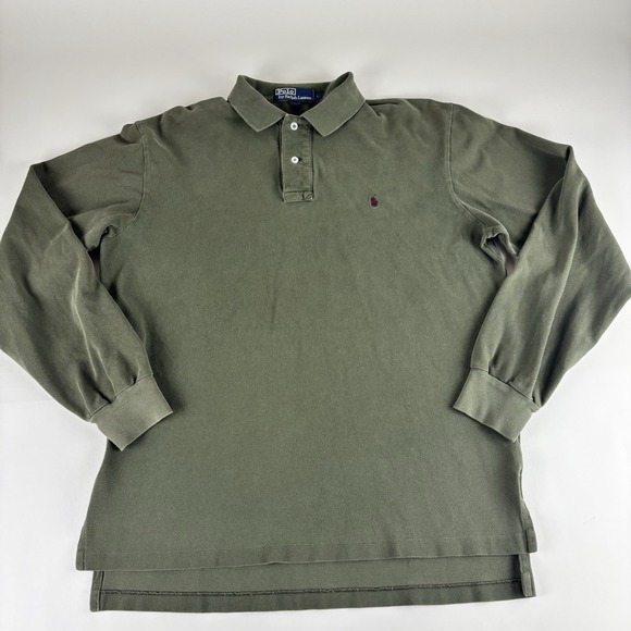 Ralph Lauren Other - VTG Polo Ralph Lauren Large Cotton Knit Hunter Green Pony Long Sleeve Shirt